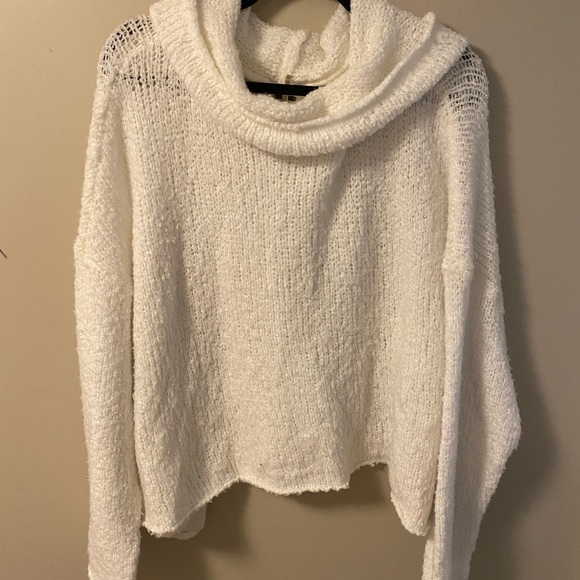 Free People BFF Cowl-Neck Sweater Size Large - Picture 1 of 8